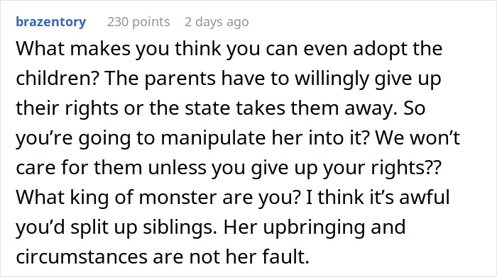 &ldquo;AITA For Telling My Wife We Can Adopt Her Nephews But Not Her Niece?&rdquo;
