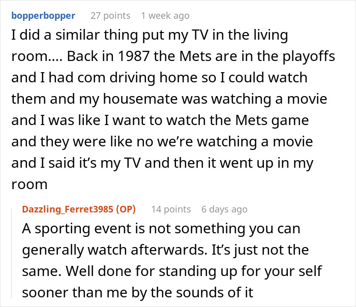 Woman Teaches Entitled Housemates A Lesson After They Start Policing Her Use Of Her Own TV