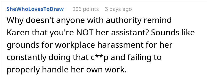 Power-Tripping Karen Acts Like A Coworker Is Her Assistant, Comes To Regret It