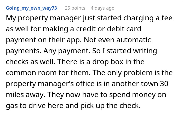 &ldquo;I View It As A Win&rdquo;: Company Charges A $10 Fee For Each Payment So This Person Goes Old-School