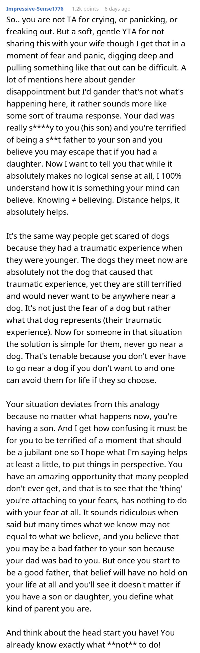 Woman Catches Husband Crying After Gender Reveal, Sends Him To Sleep On The Couch