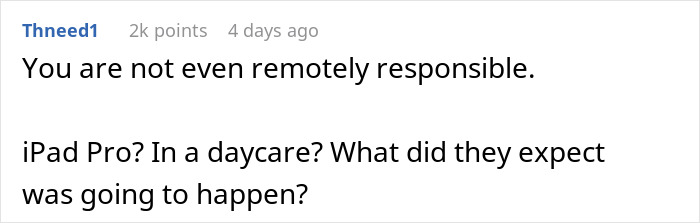 Mom Refuses To Pay For Broken iPad Pro After Parents Leave It With 11-Month-Old At Daycare