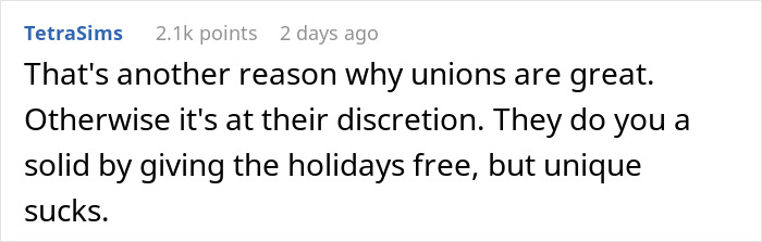 Employee Shares Their Frustration After Finding Out Company Doesn&rsquo;t Pay For Christmas Break