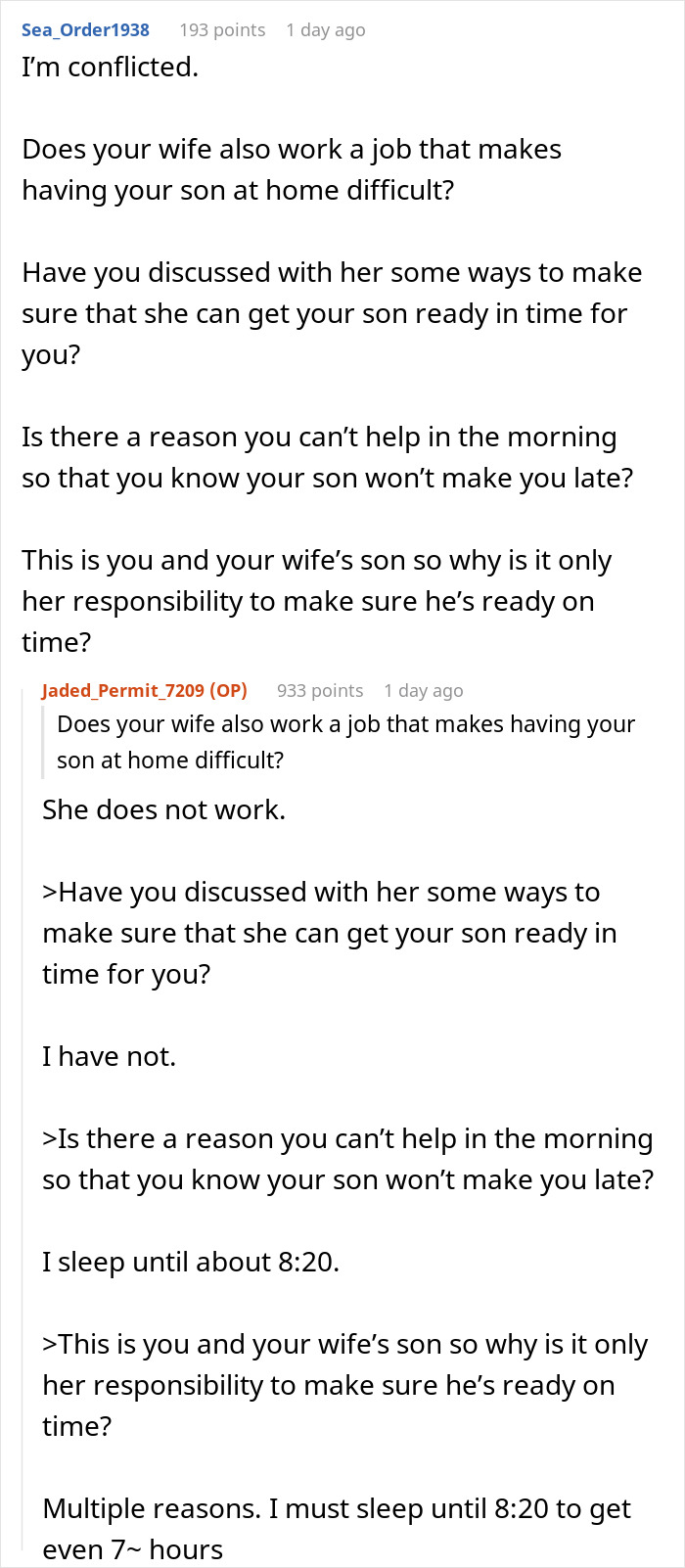 Guy With 2 Jobs Starts Simply Leaving When His Jobless Wife Can&rsquo;t Get Son Ready In Time For Daycare