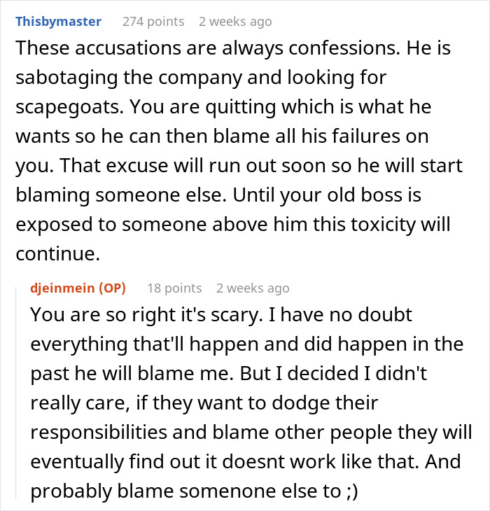 Boss Tries To Use Burned-Out Worker As A Scapegoat, She Quits Boss Tries To Use Burned-Out Worker As A Scapegoat, She Quits