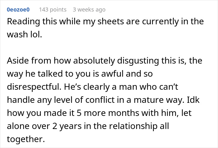 Grossed-Out Woman Shares A Screenshot Of A Chat With BF That Foreshadowed Their Breakup