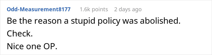 Person Maliciously Complies With A Stupid Work Policy By Coming To Work For Only 30 Minutes Person Maliciously Complies With A Stupid Work Policy By Coming To Work For Only 30 Minutes
