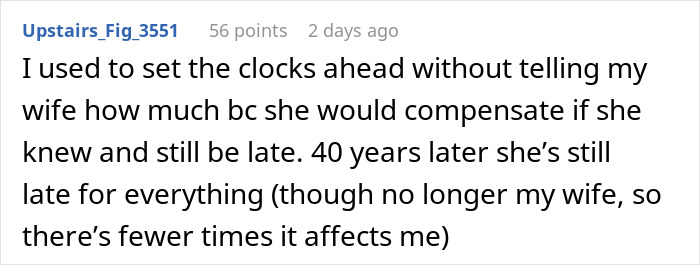 Family Members Who Are Always Late Insist They're Not The Problem, Regret It Family Members Who Are Always Late Insist They're Not The Problem, Regret It