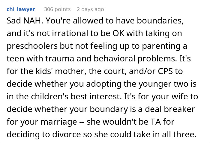 &ldquo;AITA For Telling My Wife We Can Adopt Her Nephews But Not Her Niece?&rdquo;
