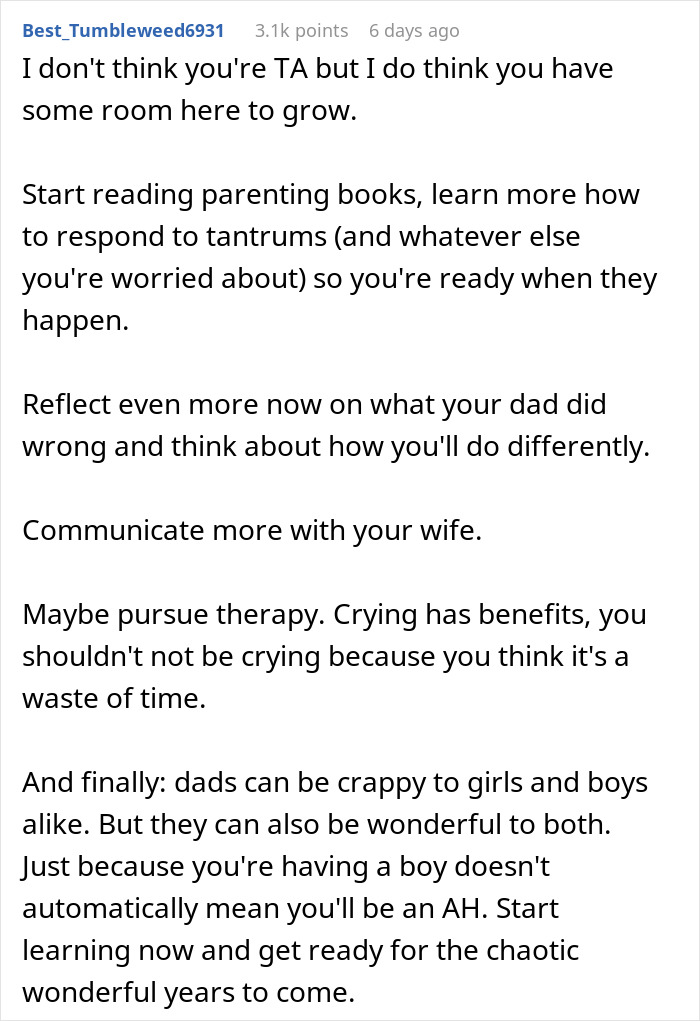 Woman Catches Husband Crying After Gender Reveal, Sends Him To Sleep On The Couch