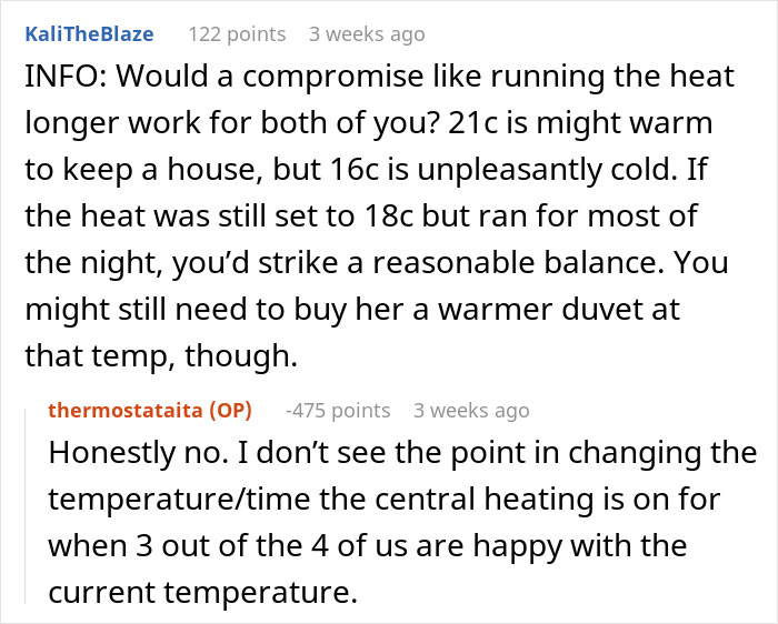Internet Blasts Mom For Making Daughter Freeze At Night And Refusing To Adjust Temps