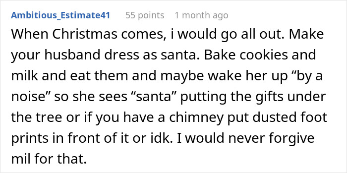 MIL Tells Granddaughter Santa “Isn’t Real”, Gets Arrested After Things Escalate MIL Tells Granddaughter Santa “Isn’t Real”, Gets Arrested After Things Escalate