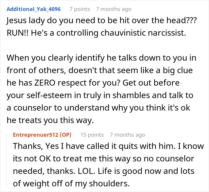 Guy Regrets Mocking Fianc&eacute;e&rsquo;s Job After She Breaks Up With Him