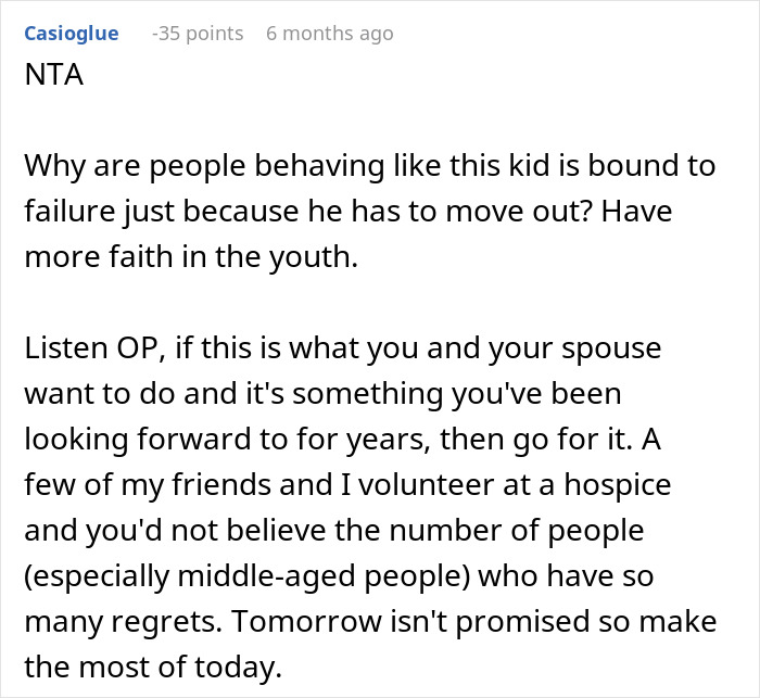 Parents Want To Downsize, Expect Their 19-Year-Old To Move Out