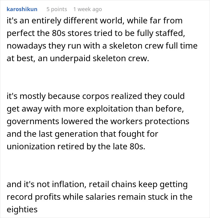 People Unveil The Sad Truth On How Working In Retail Has Changed Since The &rsquo;80s And &rsquo;90s