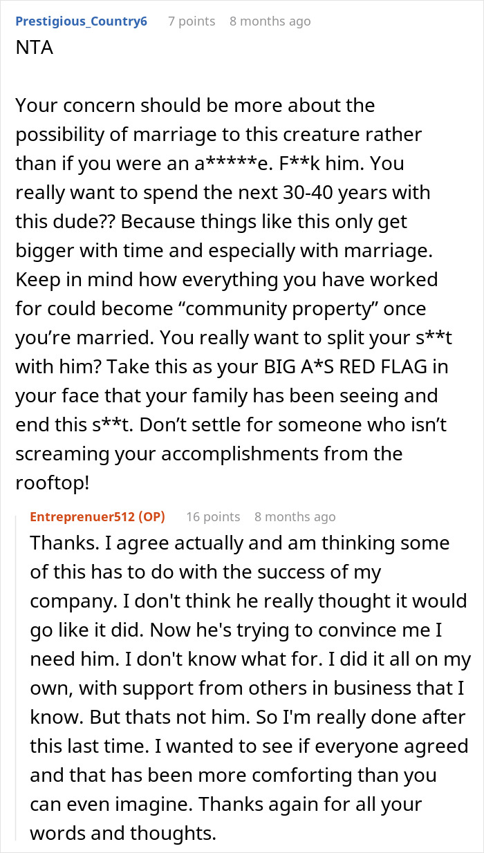 Guy Regrets Mocking Fianc&eacute;e&rsquo;s Job After She Breaks Up With Him