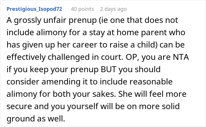 Wife Demands Her Husband Revoke Their Prenup Two Years Into Marriage, He Refuses