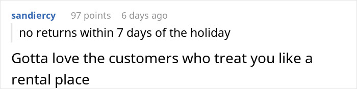 "She Was The Most Delusional Customer I Ever Had": Retail Tale About Return Of Used Costume "She Was The Most Delusional Customer I Ever Had": Retail Tale About Return Of Used Costume