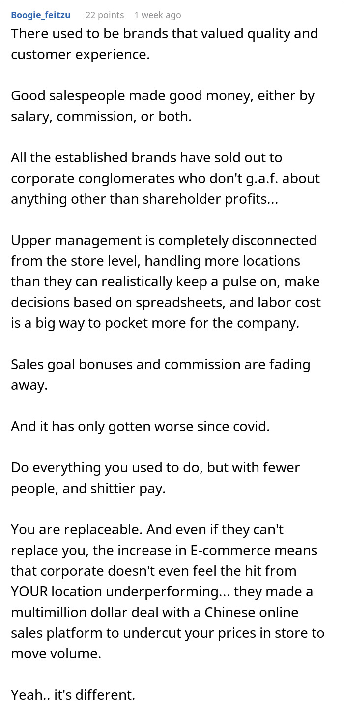 People Unveil The Sad Truth On How Working In Retail Has Changed Since The &rsquo;80s And &rsquo;90s