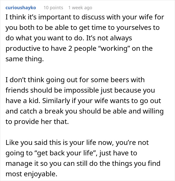 New Dad Asks When He Will Finally Get Some Of His Life Back, Gets Advice From Seasoned Parents New Dad Asks When He Will Finally Get Some Of His Life Back, Gets Advice From Seasoned Parents