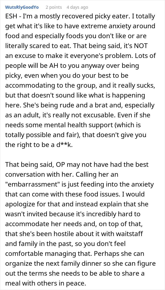 "Am I The Jerk For Telling My DIL She Wasn't Invited Since She Is An Embarrassment At Dinners?" "Am I The Jerk For Telling My DIL She Wasn't Invited Since She Is An Embarrassment At Dinners?"