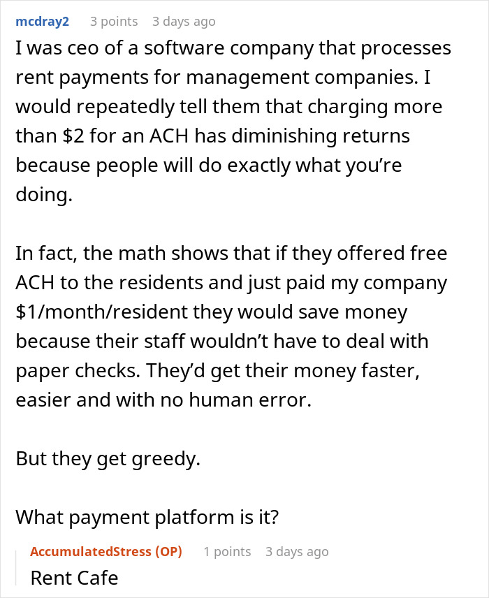 &ldquo;I View It As A Win&rdquo;: Company Charges A $10 Fee For Each Payment So This Person Goes Old-School