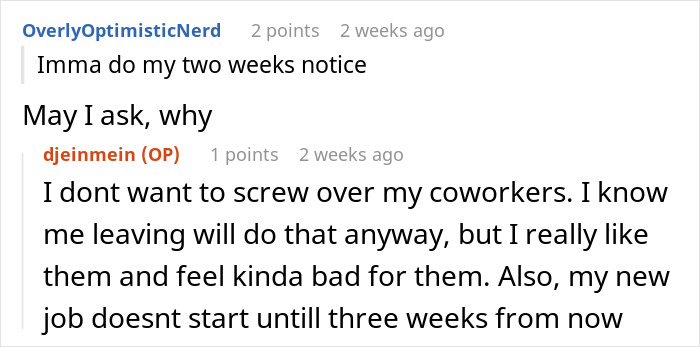 Boss Tries To Use Burned-Out Worker As A Scapegoat, She Quits Boss Tries To Use Burned-Out Worker As A Scapegoat, She Quits