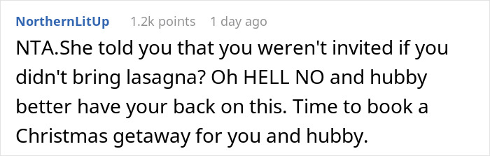 Woman Refuses To Make Signature Christmas Meal As MIL Threw It Away Last Year And Never Apologized