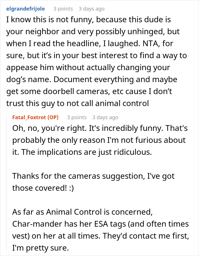 Man Thinks His 2 Y.O. Daughter Deserves Her Name More Than A 6 Y.O. Dog, Demands It Be Changed