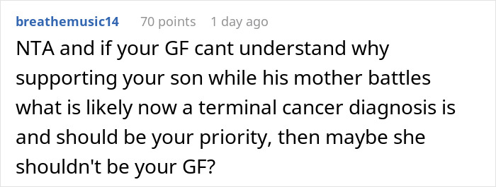 Woman Accuses BF Of Putting His Dying Ex-Wife Before Her Because He Postponed Their Vacation Woman Accuses BF Of Putting His Dying Ex-Wife Before Her Because He Postponed Their Vacation