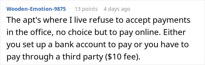 &ldquo;I View It As A Win&rdquo;: Company Charges A $10 Fee For Each Payment So This Person Goes Old-School