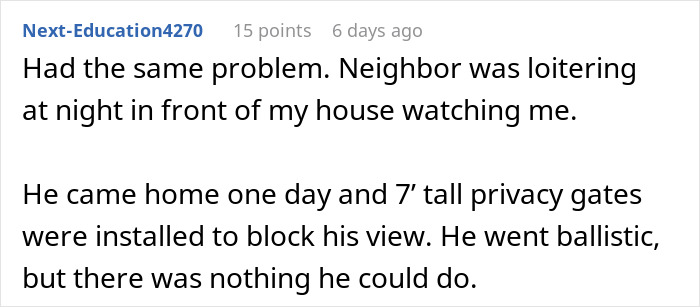 Person Has Enough Of Annoying Neighbor Reporting Them For Every Little Thing, Gets Petty Revenge Person Has Enough Of Annoying Neighbor Reporting Them For Every Little Thing, Gets Petty Revenge