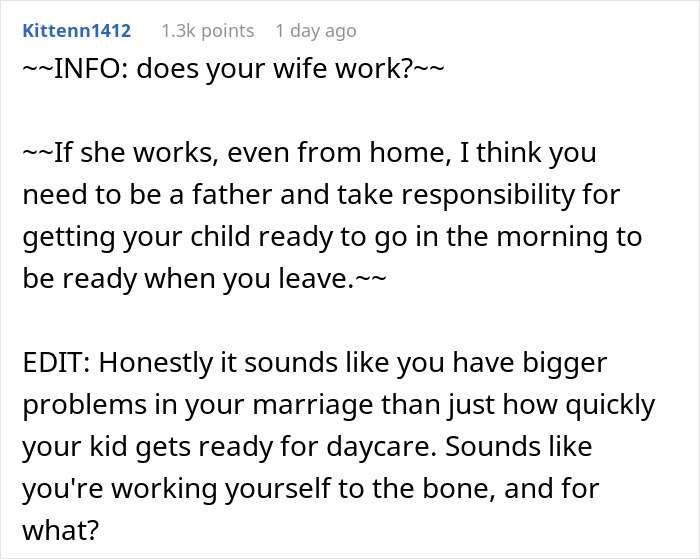 Guy With 2 Jobs Starts Simply Leaving When His Jobless Wife Can&rsquo;t Get Son Ready In Time For Daycare