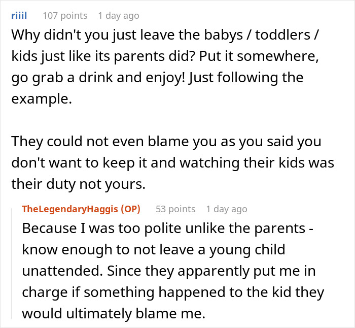 Woman Is Tired Of Family Dumping Their Kids On Her At Events, Stops Going