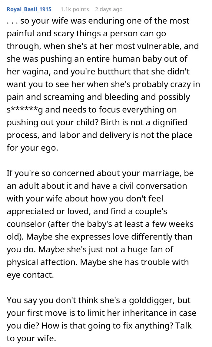 Woman Boots Husband From The Delivery Room, He Boots Her From His Will And Testament Woman Boots Husband From The Delivery Room, He Boots Her From His Will And Testament