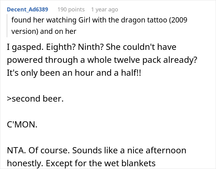 Parents Are Livid Aunt Didn’t Stop 23 Y.O. Niece From Drinking Beer And Watching A “Dirty” Movie Parents Are Livid Aunt Didn’t Stop 23 Y.O. Niece From Drinking Beer And Watching A “Dirty” Movie