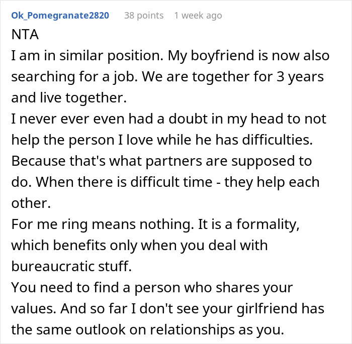 "It&rsquo;s Crazy To Me": Man Expects GF To Cover His Expenses Whilst He Looks For New Job, She Refuses