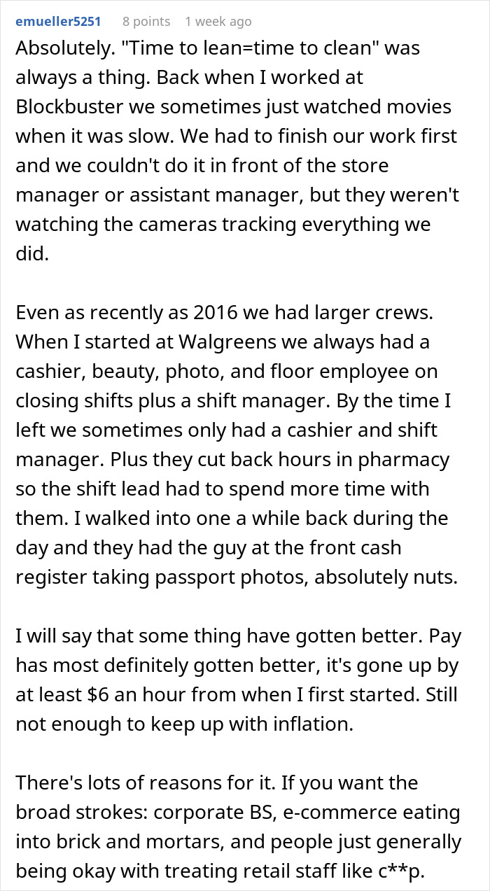 People Unveil The Sad Truth On How Working In Retail Has Changed Since The &rsquo;80s And &rsquo;90s