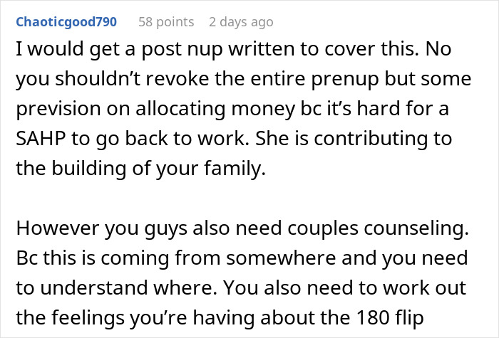 Wife Demands Her Husband Revoke Their Prenup Two Years Into Marriage, He Refuses