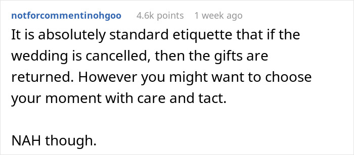 &ldquo;She Was Ugly Crying&rdquo;: Woman Wants To Get Her $4,500 Wedding Gift Back After Friend&rsquo;s Breakup