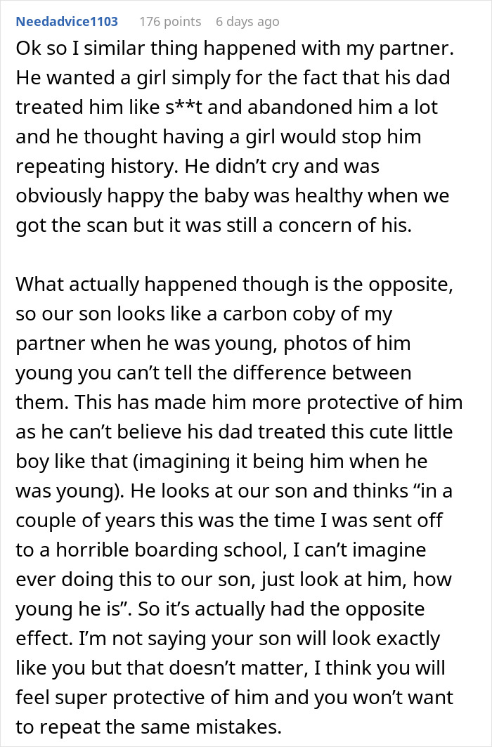 Woman Catches Husband Crying After Gender Reveal, Sends Him To Sleep On The Couch