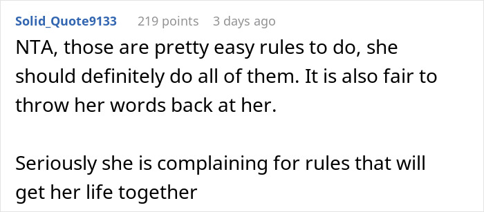 Internet Split After Mom Won't Let Homeless Daughter Move Back In If She Doesn't Meet Her 6 Conditions Internet Split After Mom Won't Let Homeless Daughter Move Back In If She Doesn't Meet Her 6 Conditions