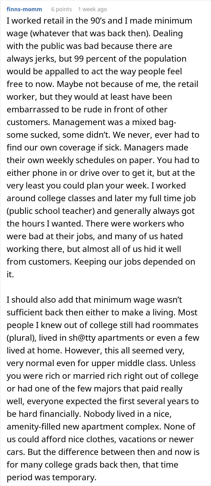 People Unveil The Sad Truth On How Working In Retail Has Changed Since The &rsquo;80s And &rsquo;90s