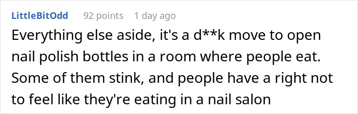 "She's Being A Complete Clown": Woman Is Furious And Offended Coworker Won't Give Free Manicure