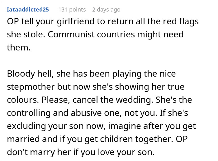 People Tell This Dad To Run From Fianc&eacute;e After She Freaked Out Over His Son Being In The Wedding