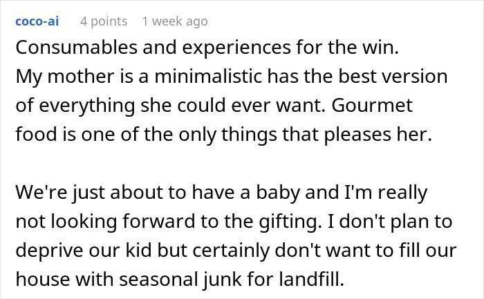 “Gifting In America Has Become Insane”: Woman Shares Her New Gift Strategy For Christmas “Gifting In America Has Become Insane”: Woman Shares Her New Gift Strategy For Christmas