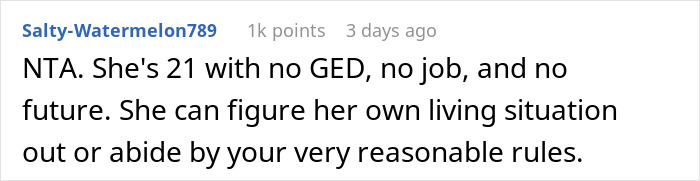 Internet Split After Mom Won't Let Homeless Daughter Move Back In If She Doesn't Meet Her 6 Conditions Internet Split After Mom Won't Let Homeless Daughter Move Back In If She Doesn't Meet Her 6 Conditions