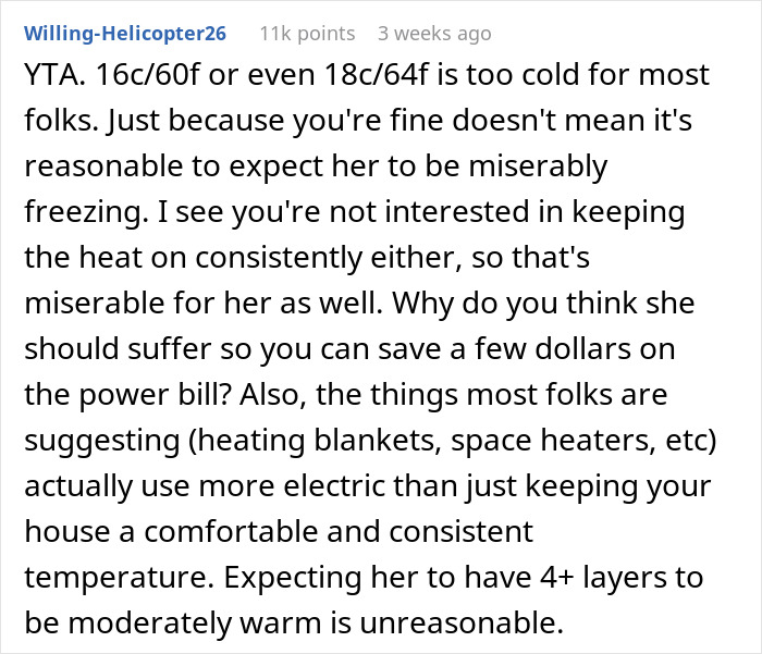 Internet Blasts Mom For Making Daughter Freeze At Night And Refusing To Adjust Temps