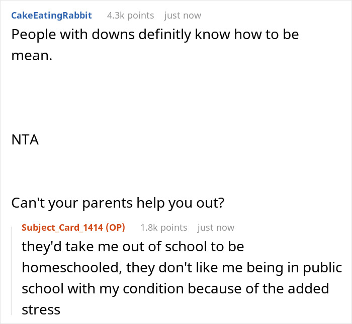 Student Won&rsquo;t Keep Being Harassed By Classmate With Down Syndrome, Walks Out From Class