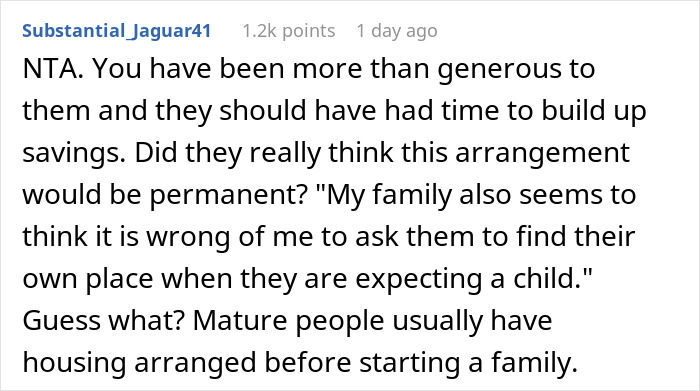 The Internet Weighs In Whether Guy Was A Jerk To Ask Brother And His Pregnant Wife To Move Out